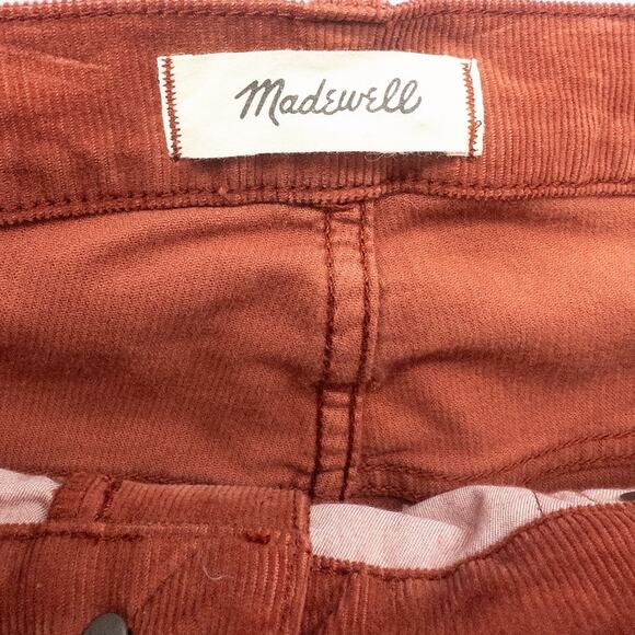 Madewell Cali Demi Boot Corduroy Jeans Button-Front Women's size 34 - Picture 5 of 7